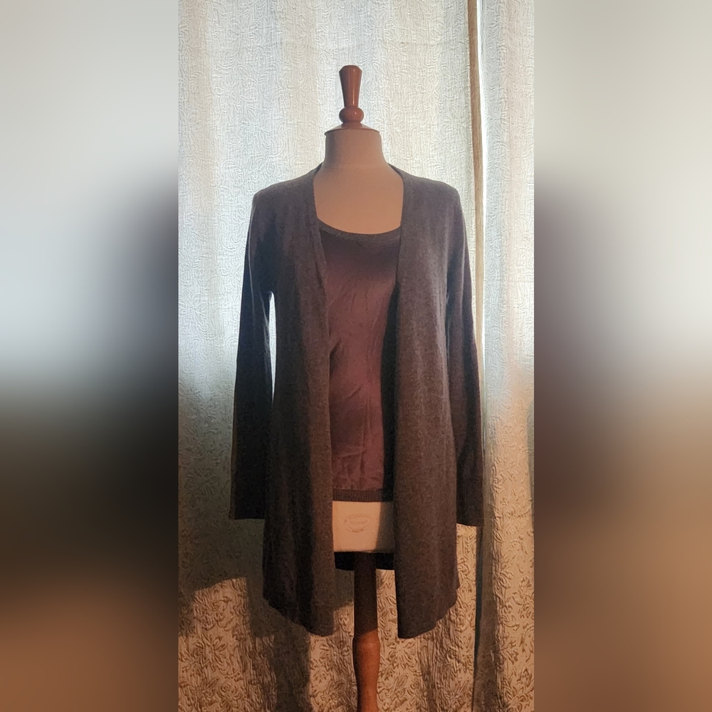 Saxs Fifth Avenue Silk & Cashmere Tank/ Cardigan Set